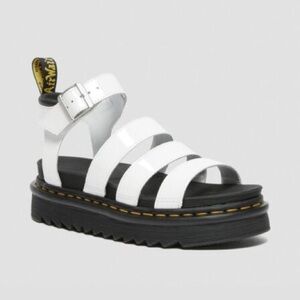 NEW! Never Worn, Dr Martens, White Gladiator Sandals Sz 10
